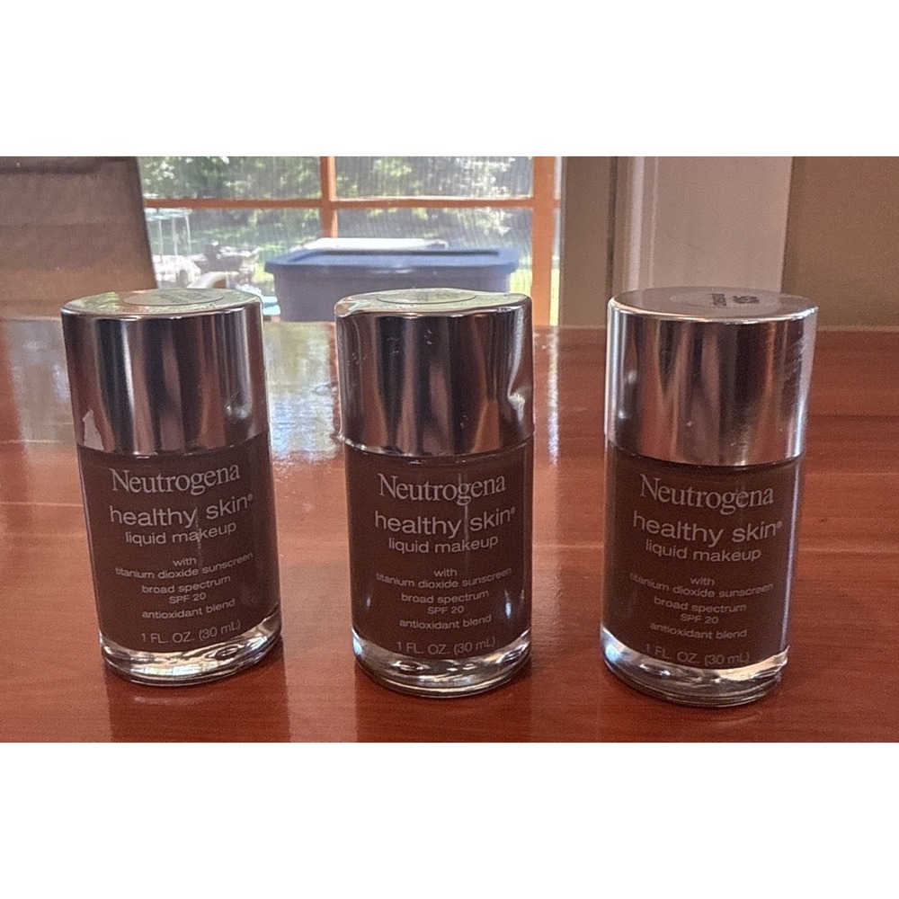 NEUTROGENA 3 Pack Healthy Skin Liquid Makeup Chestnut 135 SPF20 1oz  w/o box